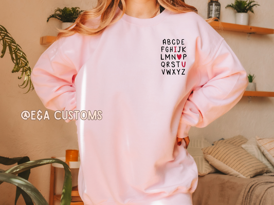 A-Z ILY Sweatshirt