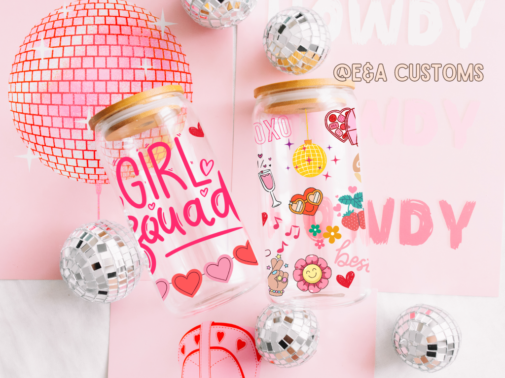 Girl Squad Galentine's Glass Can Cup